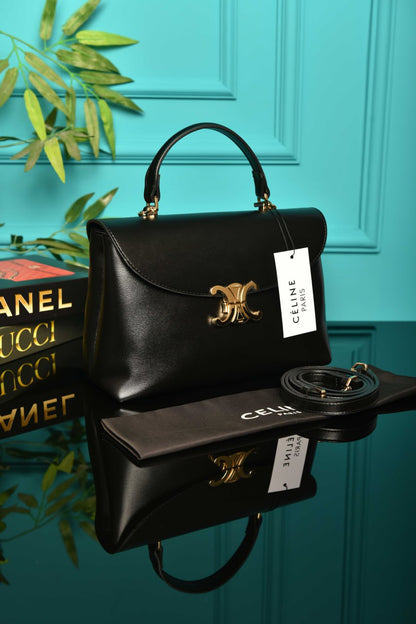 Sac Nino moyen en cuir grainé souple