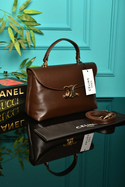 Sac Nino moyen en cuir grainé souple