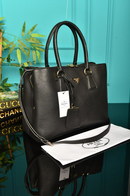 Galleria grand format en cuir Saffiano