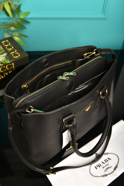 Galleria grand format en cuir Saffiano