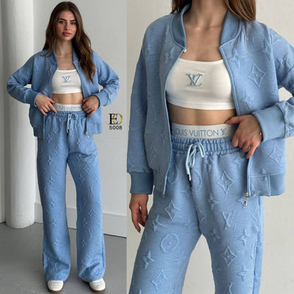 L.V. Quilted Jacquard Sports SeT